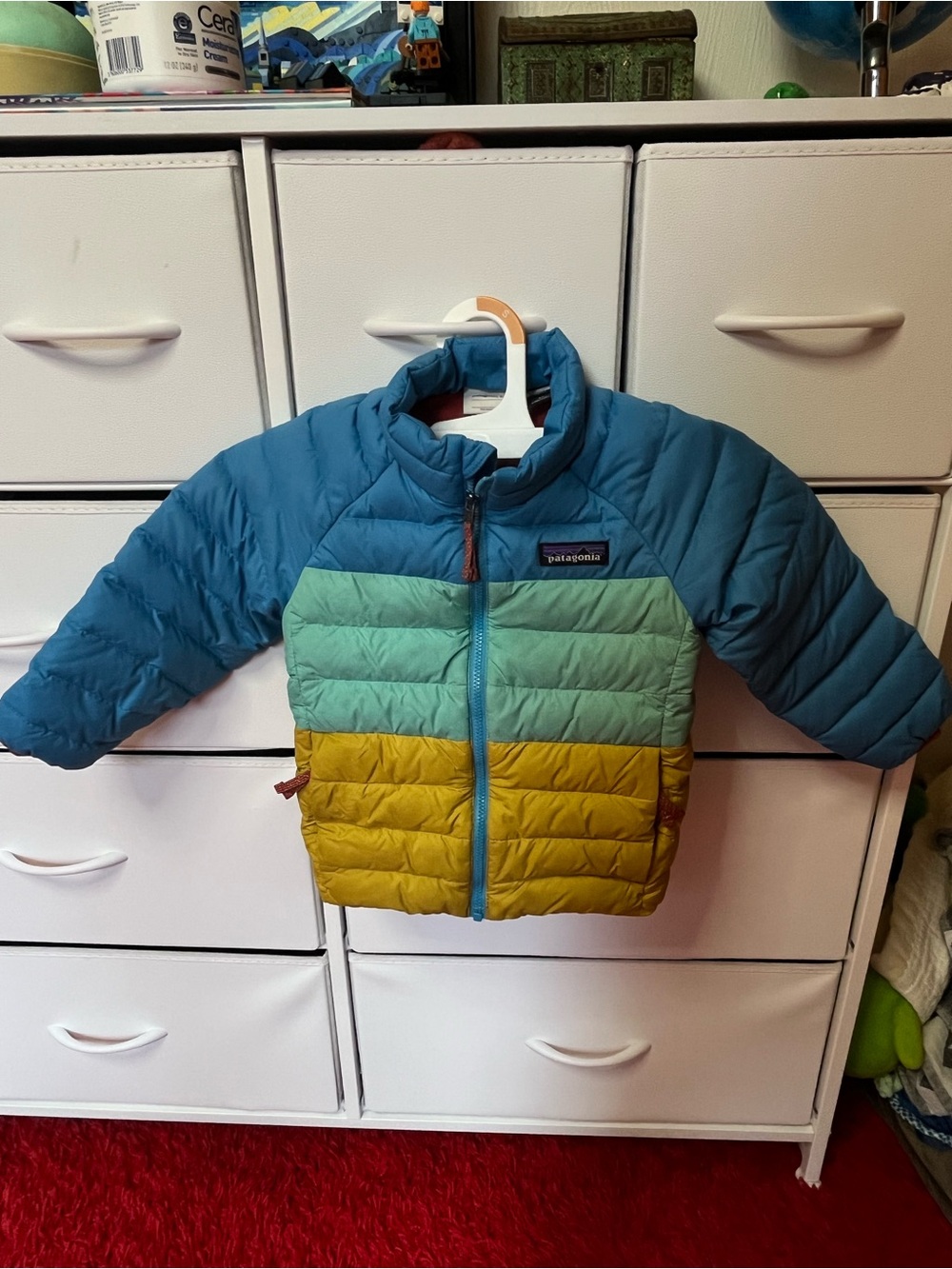 Patagonia toddler 3t Baby Down Sweater™ Jacket color block